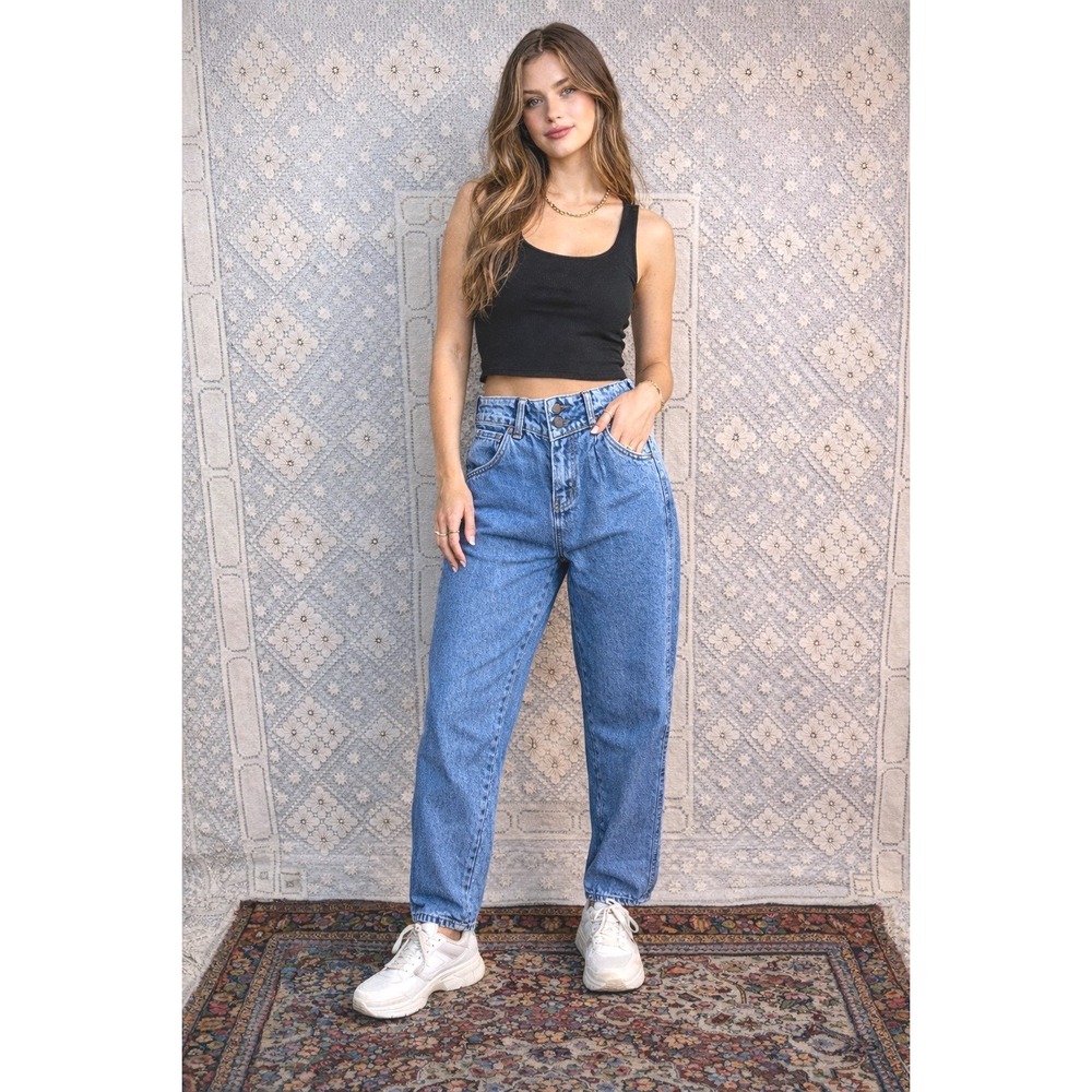 Rare 80s/90s Vtg‎ E.N.U.F. V-Yoke Mom Jeans  Size 3. Tiny Waist (26")